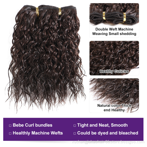 2021 hot sale free sample Unprocessed human hair good quality royal hair extensions bebe curl human hair bundles